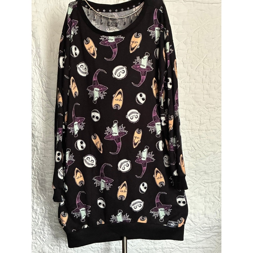 Disney Nightmare Before Christmas Jack Skellington Shock Lock Tunic Dress XS